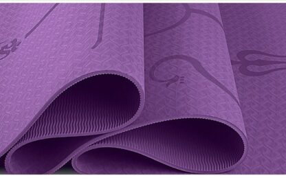 Tapis de Yoga TPE 1830 610 6mm avec ligne de Position tapis de tapis antid rapant 4