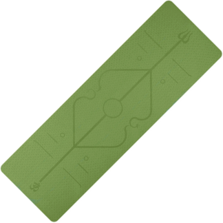 tapis yoga ligne vert